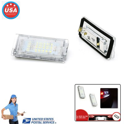 For BMW 3er E46 4D 1998-2005 Led License Plate Light Led Rear Lamp  2PCS US