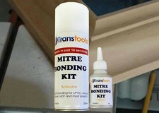 Mitre Glue Bonding Kit,Wood+Plastic 50g Superglue Adhesive OR 200ml Activator