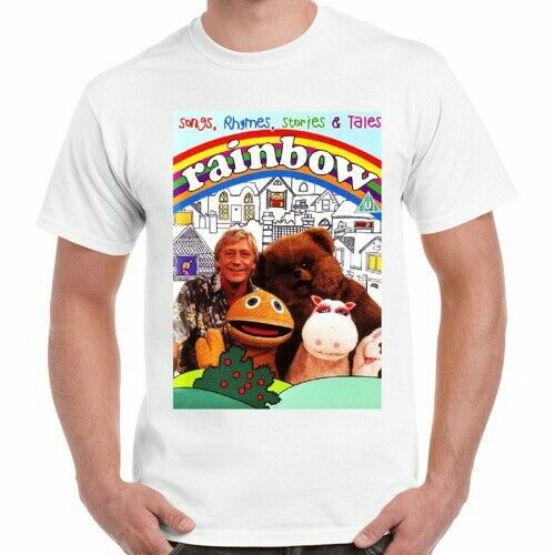Rainbow T-SHIRT TV Show ZIPPY GEORGE BUNGLE KIDS 70S 80S 90S 