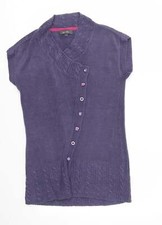 Lila Damenpullover mit Kragen Acrylmischung Gr&ouml;&szlig;e S von M&S