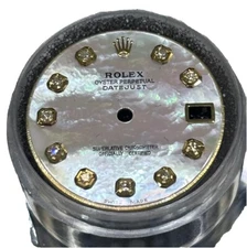 Rolex MidSize Datejust/President Custom MOP Diamond Dial For 68273 68278 178273