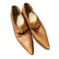 Bottega Veneta Pointed Toe Camel Loafers, size 6