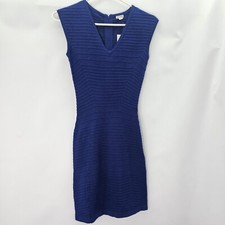 NWT Guess Women Size XS Blue Body-con Sleeveless Dress
