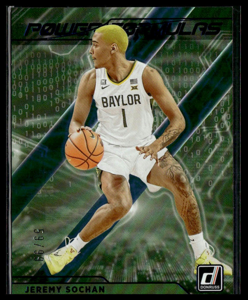 Jeremy Sochan 2022 Panini Chronicles Draft Picks Card #PF-JSO