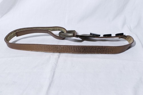 Women's Handmade Faux Bronze & Onyx Belt sz M - Picture 2 of 3