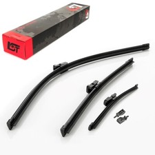 Frontwischer + Heckwischer Scheibenwischer Set Spritzdüsen für Skoda Citigo NF