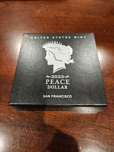 2023 Peace Silver Dollar Proof Coin 23XL - Original US Mint COA & OGP