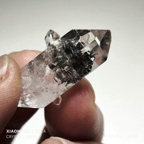 7g Natural Black Phantom Herkimer Diamond DT Quartz Crystal Healing Stone 4974 - Picture 10 of 15