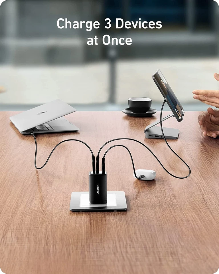 Anker Nano II 65W USB C Adapter PPS 3-Port GaN II Fast Charging for MacBook/iPad - Image 3 of 4
