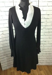 zara black jumper dress