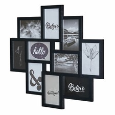 Bilderrahmen Collage 50x55cm 10 Fotos 10x15cm Deko Fotocollage Fotorahmen Glas