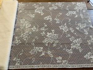 老式1980s 遗产英语常春藤本色纱帘蕾丝24 X 3 码 Ebay