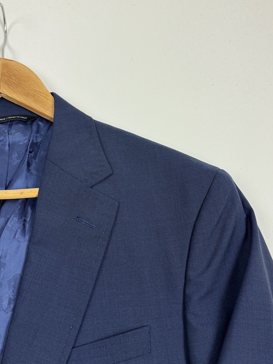 TED BAKER Jay Micro Check Blue Suit Jacket Size 42 R TB30335 TED BAKER Jay Micro Check Blue Suit Jacket Size 42 R TB30335