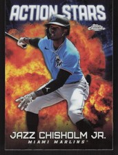 2023 Topps Chrome Update #ASC-30 Jazz Chisholm Jr. Action Stars Miami Marlins