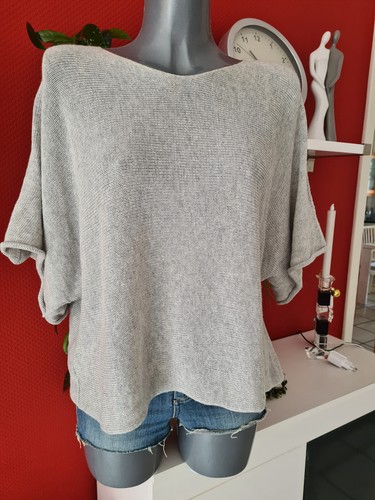 Made in Italy grauer Pullover in Einheitsgröße
