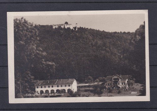 Bahnhofkastenstempel Melk gelaufen auf Karte Zelking bei Melk 23.VIII.1929 - Picture 2 of 2