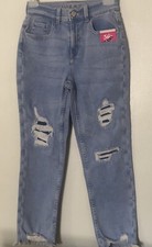Justice New Mini Mom Raw Hem Jean Girls Size 14 NWT