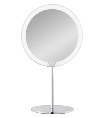 Blomus Modo Kosmetikspiegel Akku LED beleuchtet Stand 65530  Chrom