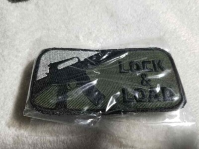 LOCK & LOADED AR-15 Hook side only Morale 1.75 x 3.5" Patch OL | eBay