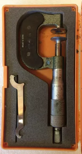 MITUTOYO 0-1 Inch DISC-FLANGE MICROMETER NO 169-203 *Ji40