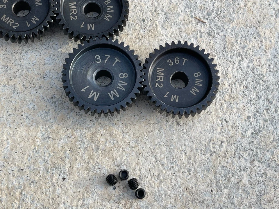 8mm Mod 1.0 Pinion Gears 34-37T SPEED GEARS RATED TO 200+ MPH!! - Image 3 of 3