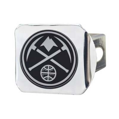 Denver Nuggets Hitch Cover - Heavy Duty Chrome  - 3.4'' x 4''