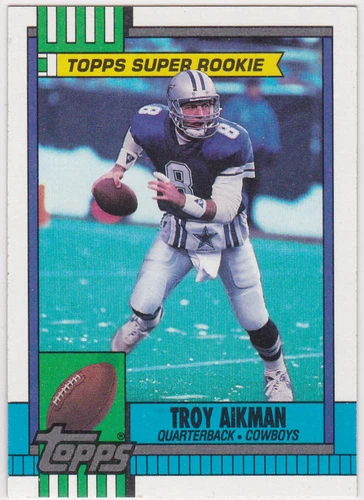 TROY AIKMAN ROOKIE CARD Dallas Cowboys NFL Football TOPPS VINTAGE SUPER RC! 
