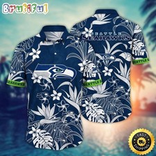 Seattle Football Seahawkss Team Hawaiian Shirt Button Down Unisex Adults S-5XL