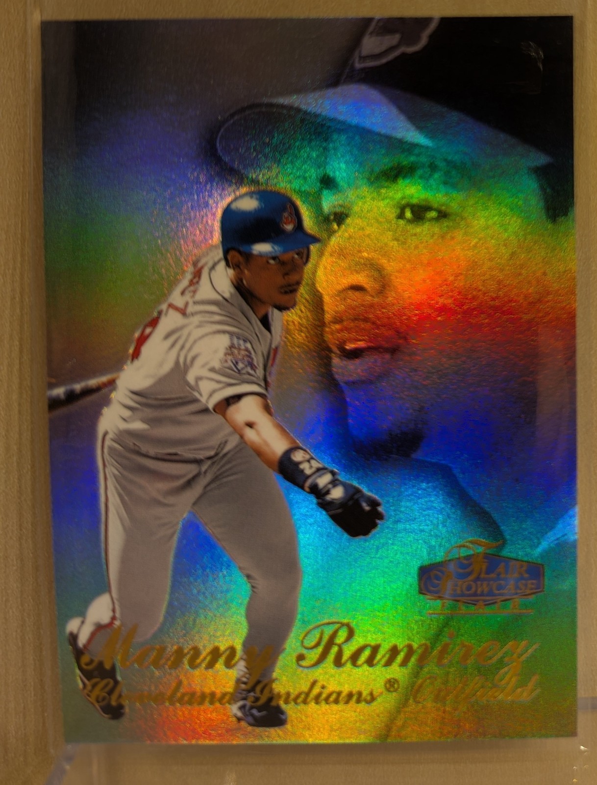 1998 Flair Showcase ROW 3 #49 Manny Ramirez Indians Refractor RARE PARALLEL