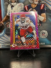 2025 Topps Chrome Football Josh Simmons Hot Pink X-Fractor Rookie #304