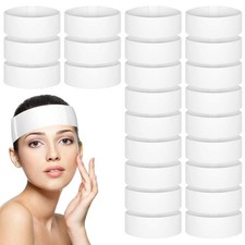 100Pcs Disposable Spa Facial Headbands Stretch Non Woven Hairband with Conven...