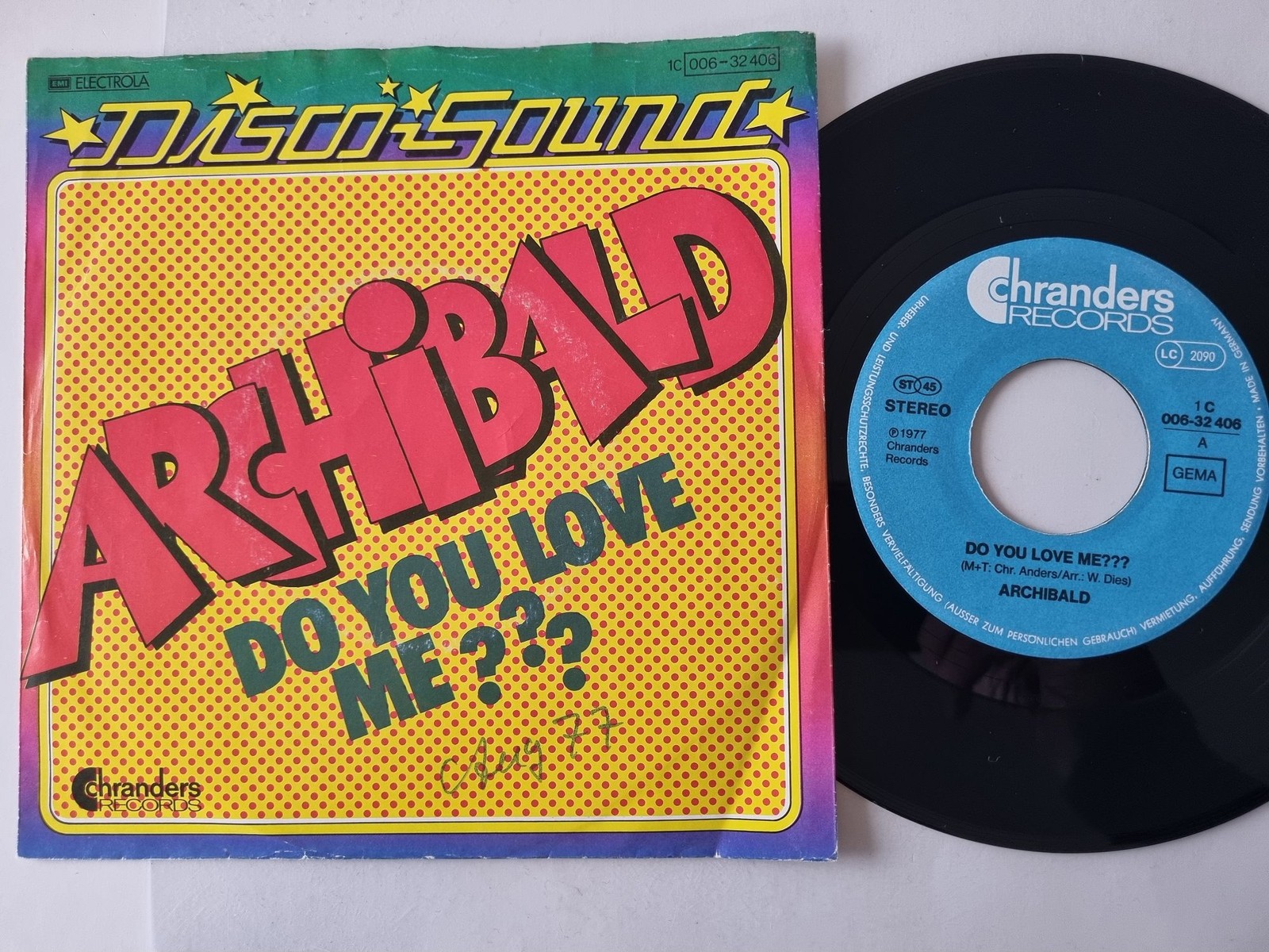 Archibald = Christian Anders - Do you love me? 7'' Vinyl Germany