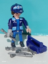 PLAYMOBIL MECHANISCHE FIGUR SERIE 18 REF 70370 WERKSTATT GARAGE DAMEN...
