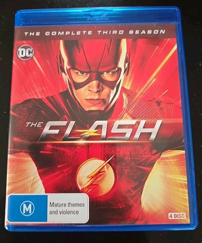 The Flash : Season 3 (Blu-ray, 2016) VGC 4 Discs Reg B DC Comics