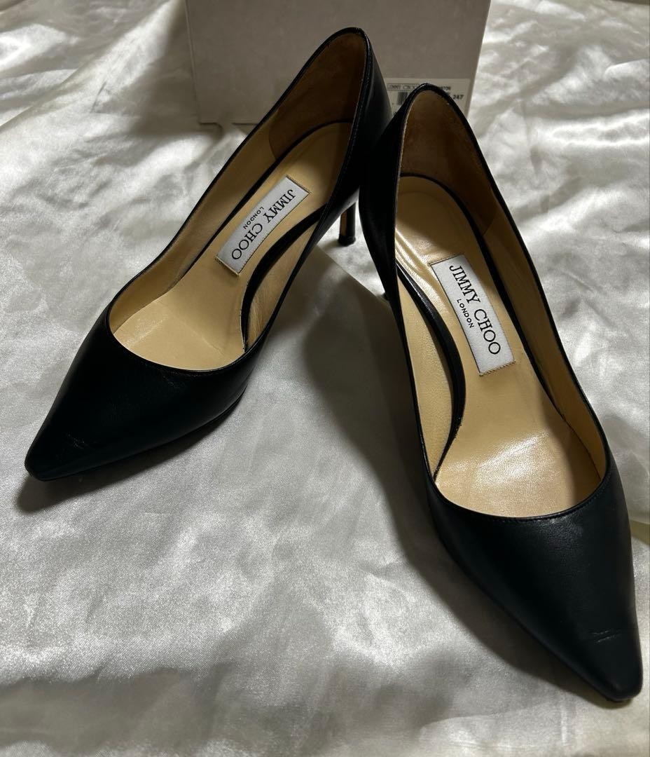 Jimmy Choo ROMY 60 size 36 black Casual or Dressy women shoes from japan