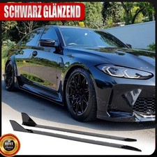 Glanz Schwarz Schweller Seitenschweller Side Skirts Ans�tze F�r BMW 3er G80 M3