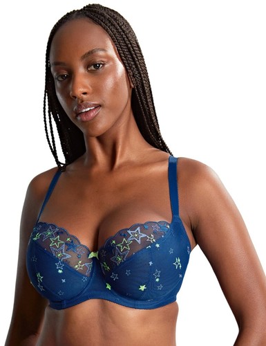 Cleo by Panache Blossom Bra Balcony Underwired Embroidered Womens Lingerie 10581 - Afbeelding 2 van 23