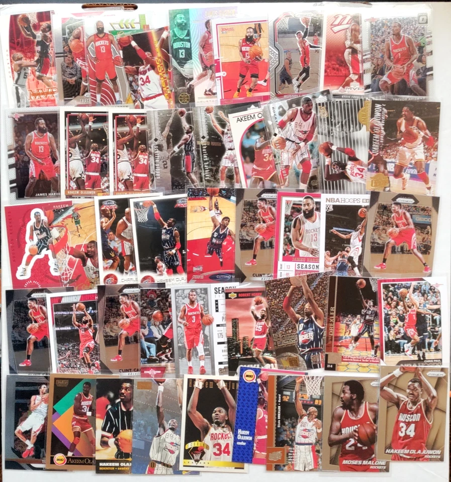 (310x) Houston Rockets ENORME LOTE Hakeem YAO Clyde HARDEN McGrady PRIZM - Novato Foto 4 de 4