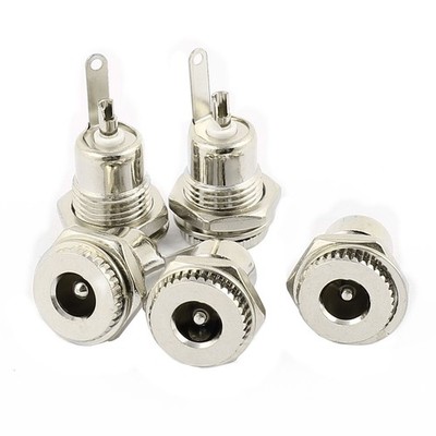 5pcs DC-099 Female 5.5x2.5mm Panel Mounting DC Power Jack Socket Connector