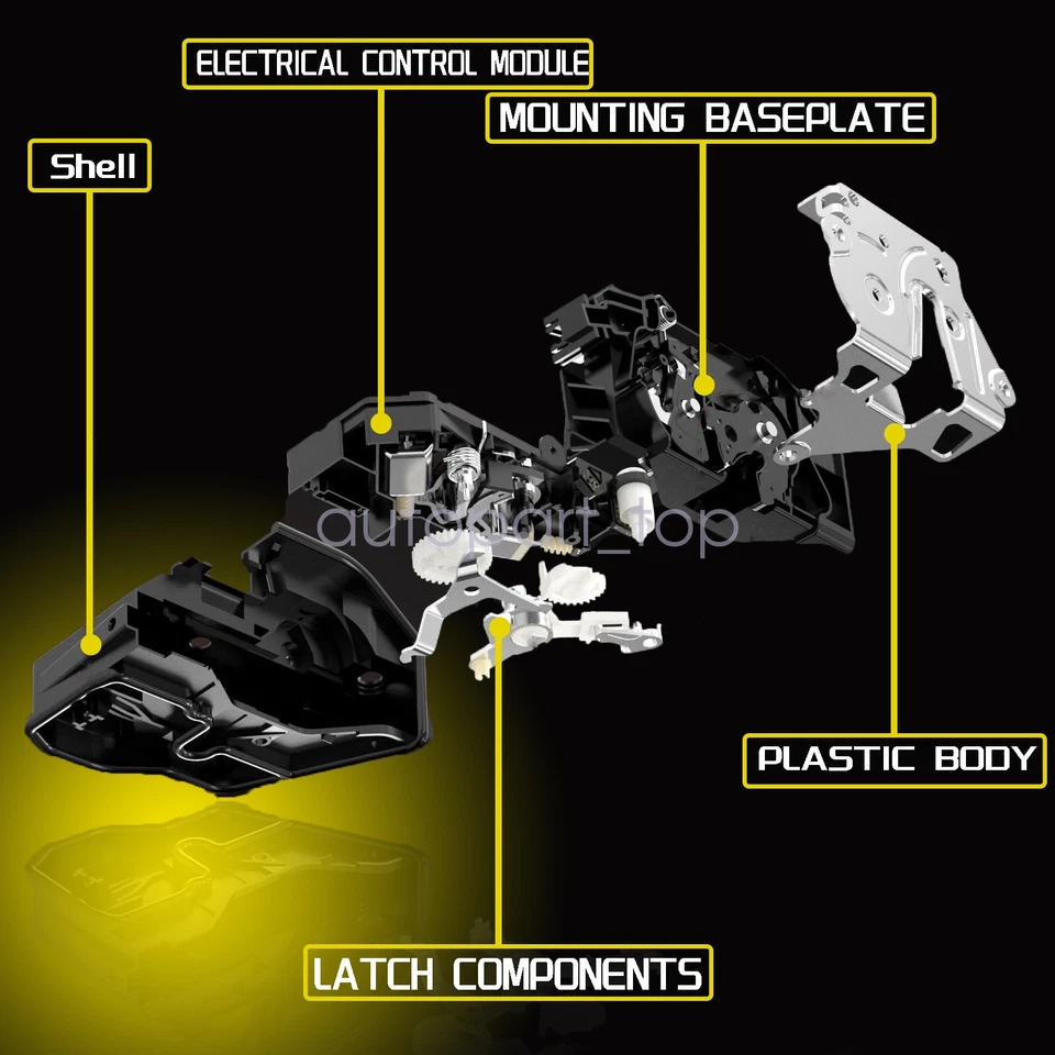 Cerradura puerta delantera derecha integrada actuador pestillo 51218402540 para BMW X5 2003-2006 Foto 2 de 4