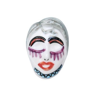Feve Karnevalsmaske Porzellan Figur Miniatur