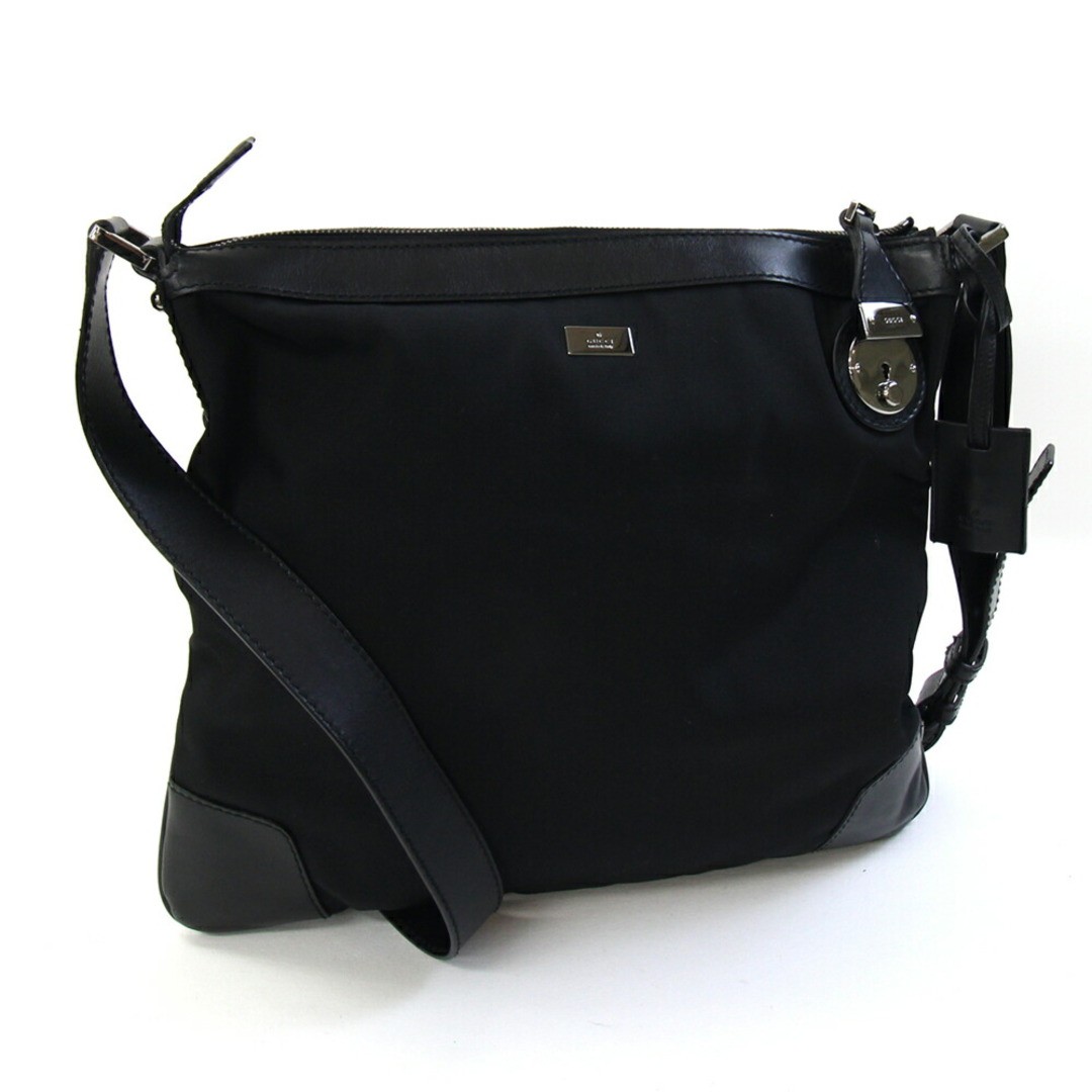 GUCCI shoulder bag 148476 black leather from JAPAN