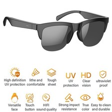 Smart Glasses Bluetooth Audio Glasses Stereo Music Call Headset Voice Control US