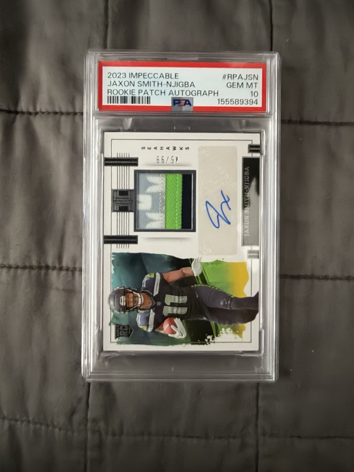 Jaxon Smith-Njigba Panini Impeccable Rookie Patch Autographs #RPAJSN Base