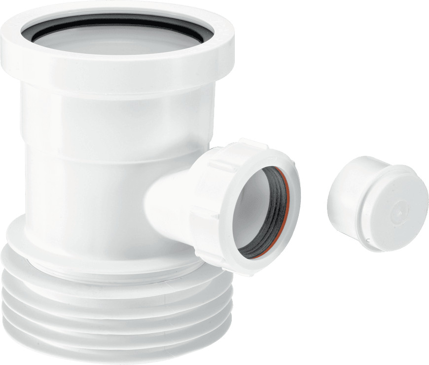 McAlpine WC-BP1 Boss Pipe for use with WC Connectors White