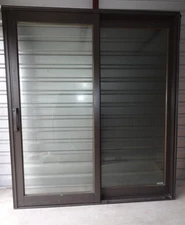 Pella Brown Clad Exterior Sliding Glass Door 81 1/2" x 71" x 4 1/2" *FOR PICK UP