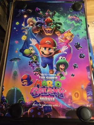 The Super Mario Galaxy Movie - Original 27x40 DS Movie Theater Poster Nintendo