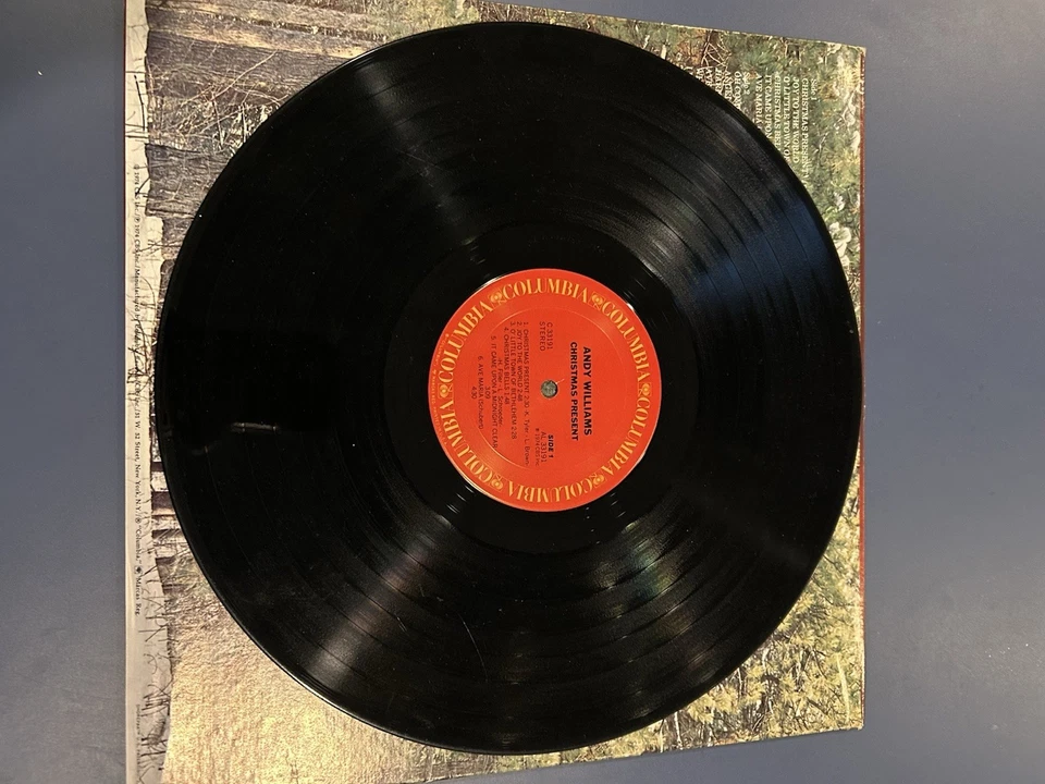 Andy Williams Christmas Present Vinyl Record C 33191 VG Holiday - Image 3 of 4
