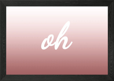 Oh My Gosh Gerahmtes Wandbild Poster Leinwanddruck Bild