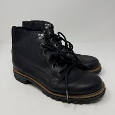Harley Davidson Black Lace Up/side Zip Riding BOOTS 93074  display picture 1